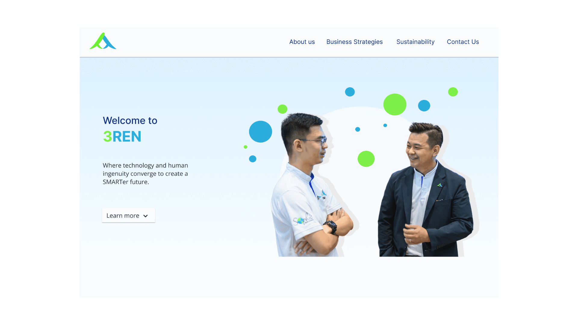 3REN Company Website - Homepage